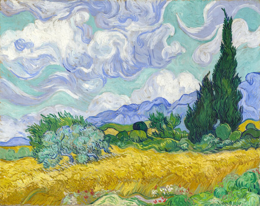 vincent van gogh dutch wheat field with cypresses ultrahd vincent van gogh dutch wheat field with cypresses ultrahd